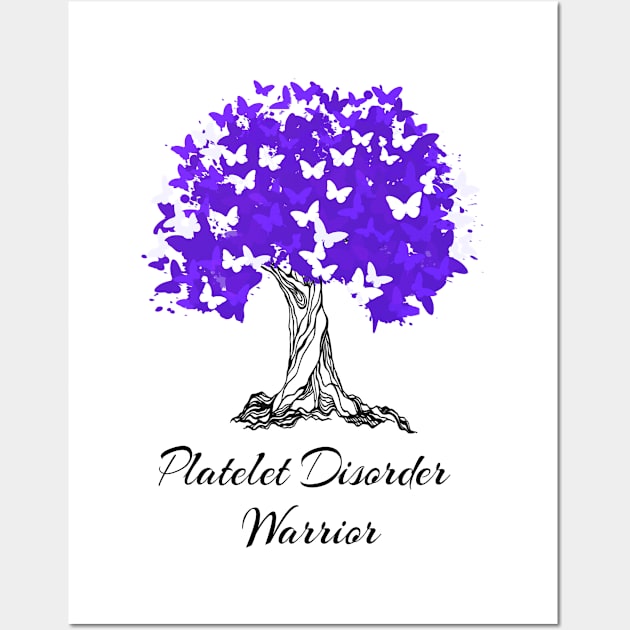 Platelet Disorder Warrior Tree Wall Art by MerchAndrey